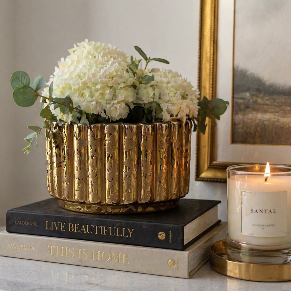24kt Gold Detailed Planter